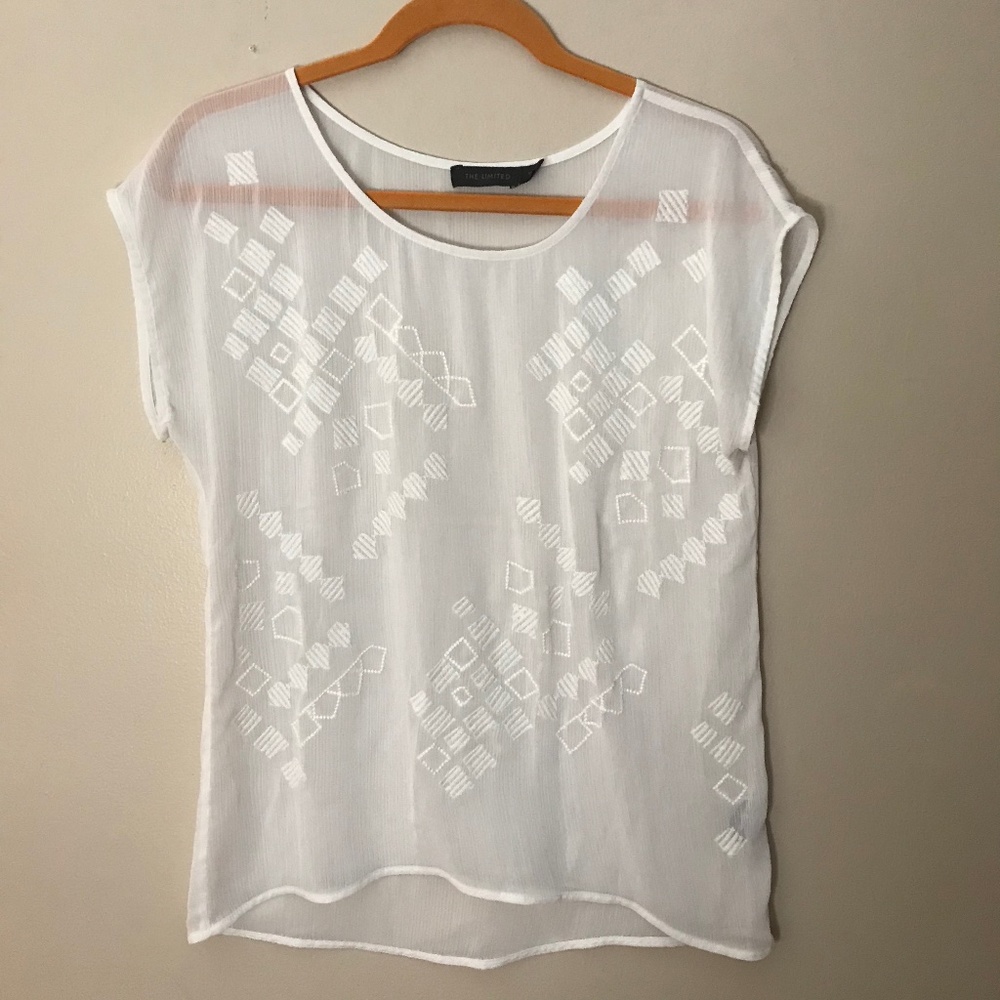The Limited Sheer Blouse